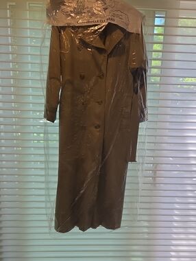 Burberry Tan Long Trench Coat